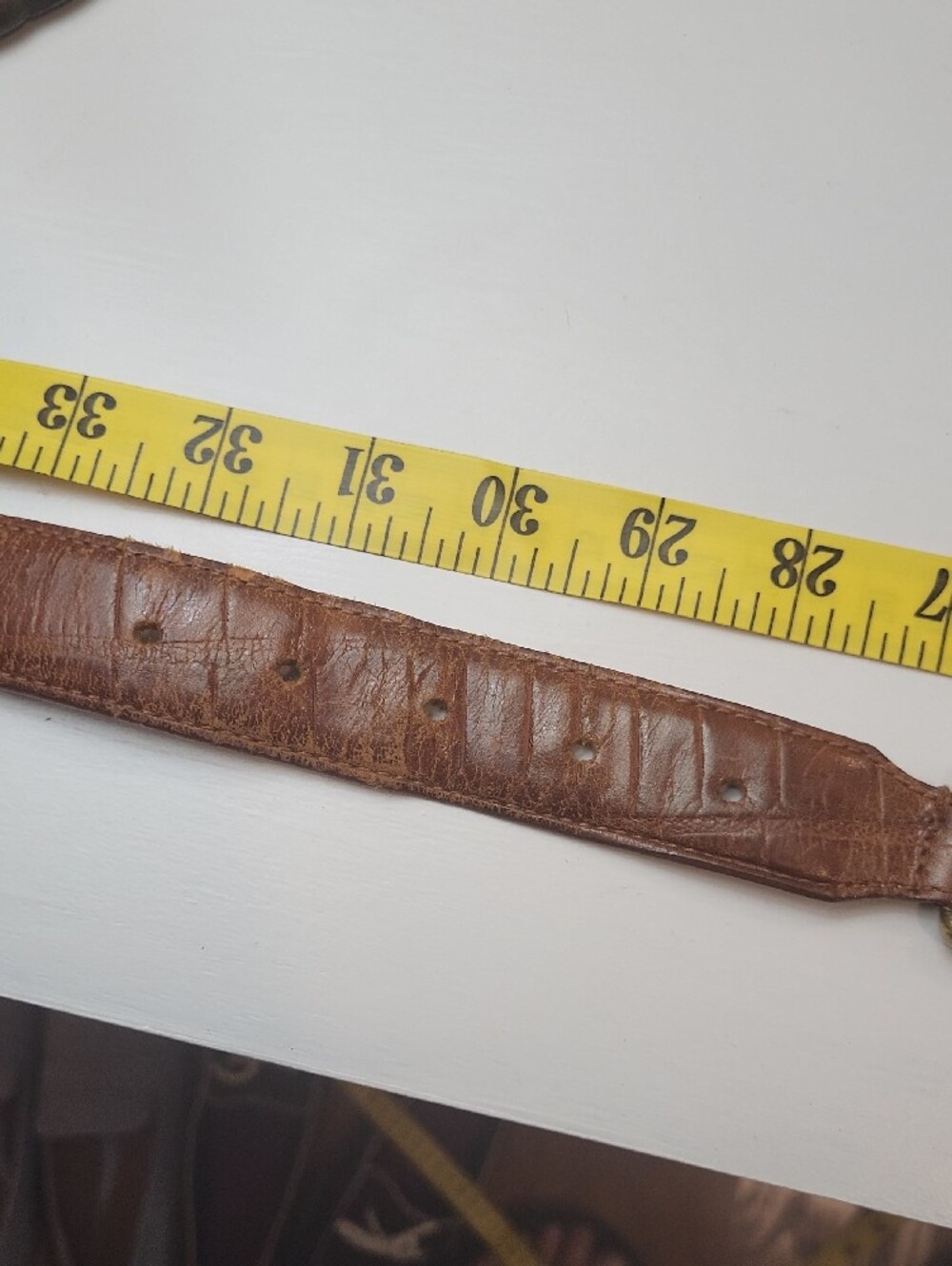 Fossil Brown Leather Belt with Gold-Tone Buckle - Picture 11 of 12